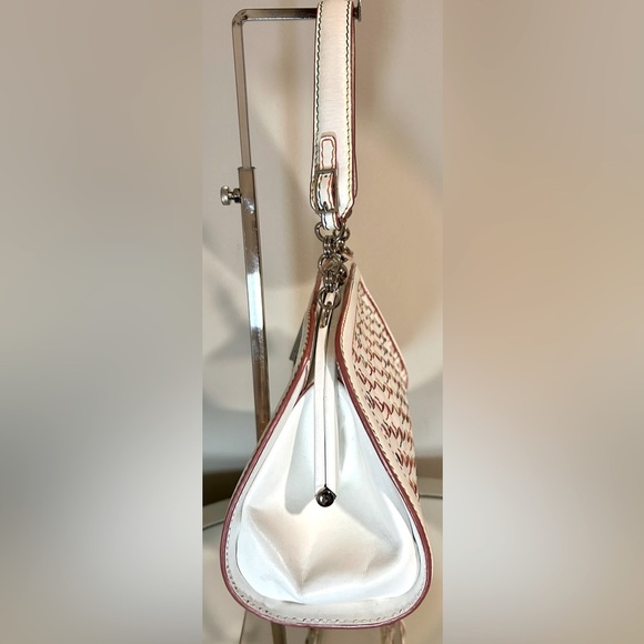 Gently Used ELLIOT LUCCA Woven Leather Satchel - Picture 4 of 10